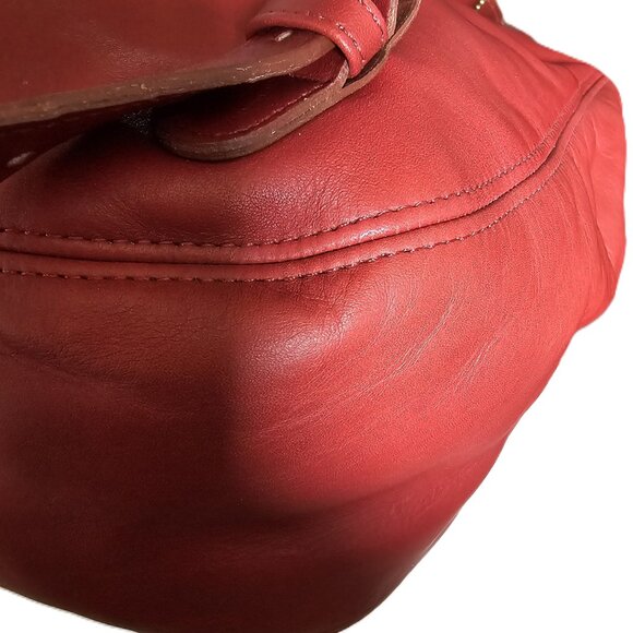 NWOT Coach Red Back Sac / Knapsack ~ Vintage ~ Gorgeous ~ Excellent Condition main image 7